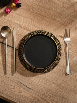 Салфетка сервировочная плетёная круглая, 20×20×0.5 см, ротанг