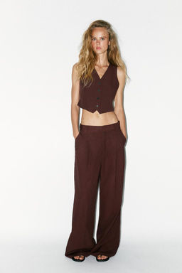 PLEATED TROUSERS