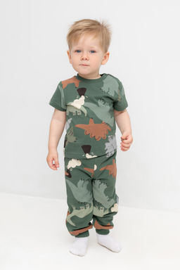 Crockid _ КР 400723/лесной мох,динопарк к492 брюки д/мал яс