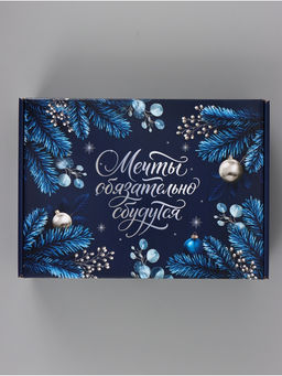 Коробка подарочная, самосборная «Синяя сказка»,30.7×22×9.5 см