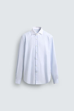 CAMISA SLIM FIT CUELLO CONTRASTE / rayas - Zara фото 6