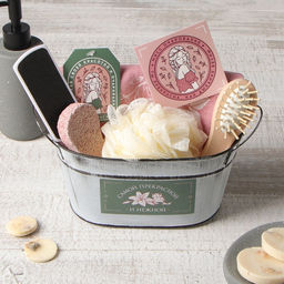 Набор подарочный Этель Lilies, 5 предметов, полотенце, мочалка, расчёска