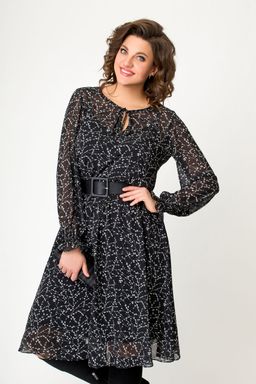 Платье Swallow 650 черно-белая роза фото 6