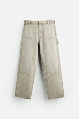 FADED CARPENTER POCKET TROUSERS - Zara фото 15