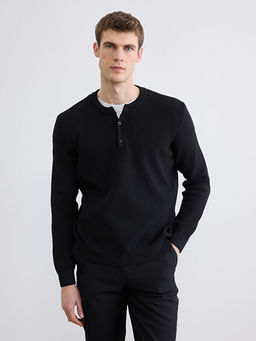 Bisiklet Yaka Erkek Triko Kazak