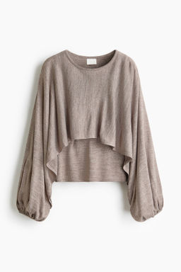 Top efecto layering en punto fino
