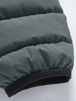 Куртка мужская удлинённая стёганая с капюшоном и графеновой подкладкой утеплитель тинсулейт