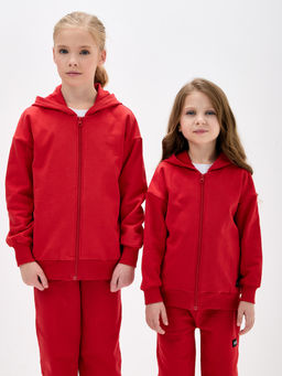 Красная толстовка для девочки - Kogankids фото 40