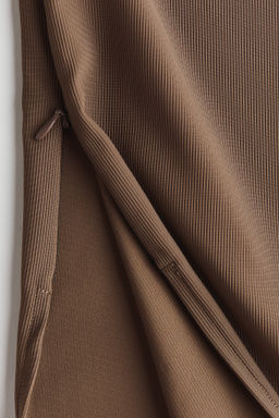 Cooling Slim Fit Ribbed midi skirt - H&m фото 6