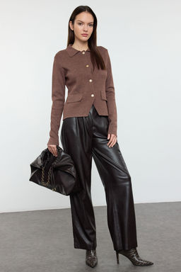 TRENDYOLMILLA Siyah Premium Iplik/Ozel Iplik Basic Triko H?rka TWOAW25HI00151 фото 2