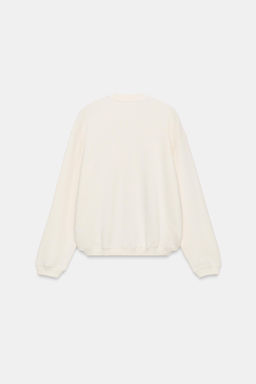 SUDADERA BOTONES ALGOD?N / Crudo - Zara фото 5