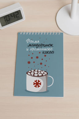 Скетчбук Время мандаринок, 14х20 см, плотность 100 гр