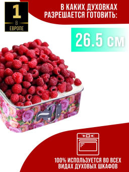 28956 Форма для выпечки 26,5х26,5х7,5 см MB (х24) - Mayer&boch фото 7