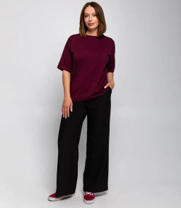 Футболка #ОБШ1420, сливовый