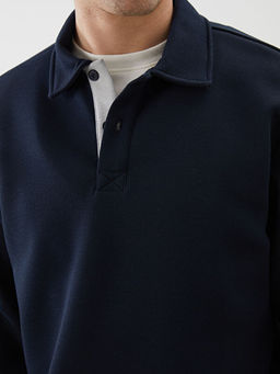 Polo Yaka Erkek Sweatshirt