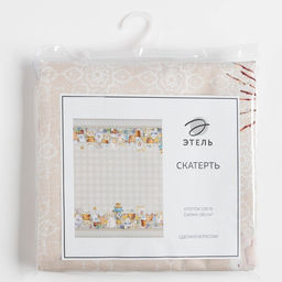 Скатерть Этель Пасхальные куличи 220х147 см, 100% хл, саржа 190 гр/м2  фото 7