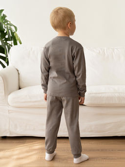 Пижама детская серая монстрики