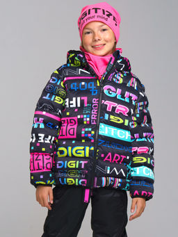 12321002 Куртка полиуретановым покрытием для девочек