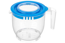 Ёмкость для миксера (блендера) 2,2 л 22,5*17*16 см с крышкой, прозрачная/голубая - Elan gallery фото 9