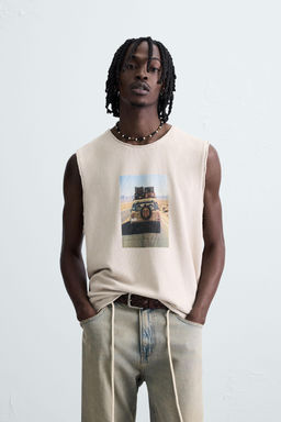 PRINTED KNIT TANK TOP - Zara фото 2