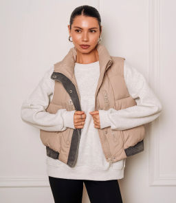 Жилет #КТ613 (2), бежевый