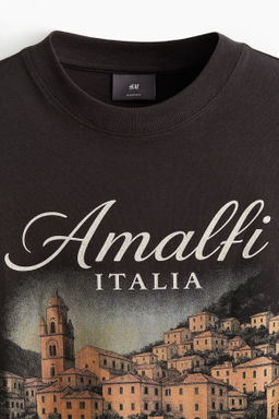 Camiseta con estampado Oversized Fit - H&m фото 9
