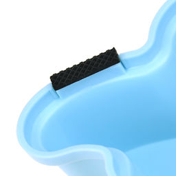 Миска для кормления животных из нержавеющей стали Сова 0,18л, д11см h2,8см, 2 штуки на пластмассовой подставке 29,5х15х4см, цвета микс (Китай) - Pet toys фото 5