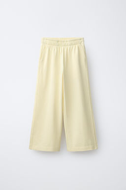 PANTAL?N FELPA HEAVY JERSEY WIDE LEG / Amarillo