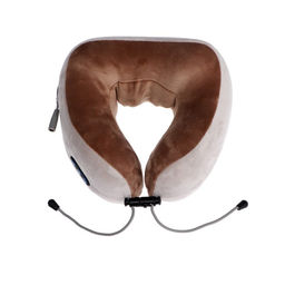 Массажная подушка Luazon LEM-06, 2 вида массажа, ИК-подогрев, 3.7 Вт, АКБ, коричневая