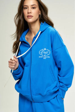 Худи ZIP Wellness Electric Blue
