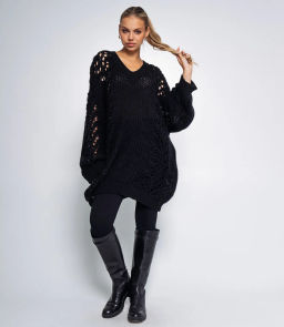 Пуловер #КТ8101 (6), чёрный