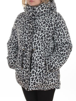 SJ 2251 WHITE/LEOPARD Куртка зимняя женская (200 гр. холлофайбер) - Fashion фото 4
