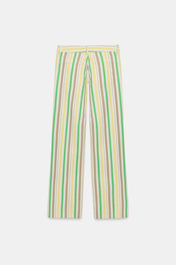 JEANS TRF WIDE LEG TIRO BAJO RAYAS / rayas