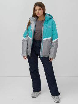 Горнолыжный костюм женский зимний бирюзового цвета 02807Br - Mtforce фото 7