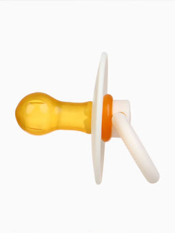 Соски-пустышки, от 0 мес., латекс, классические, в контейнере, набор из 2 шт., персиковый/айвори, M&B