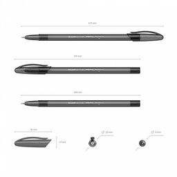 Цена за 50 шт. Ручка шариковая ErichKrause Neo® Stick Original 0.7, Super Glide Technology, цвет чернил черный (в коробке по 50 шт.)  фото 9