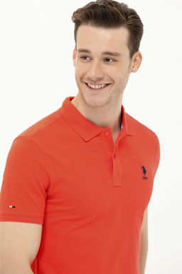 Мужская красная базовая футболка - U.s. polo assn фото 11