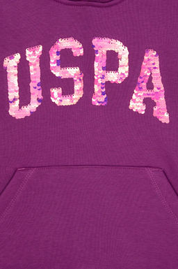 K_z _ocuk Menek_e Payet __lemeli _ardonlu Kap__onlu Basic Sweatshirt Sepette S_rpriz _ndirim - U.s. polo assn фото 3