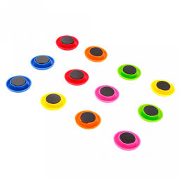 Магнитный держатель для досок д3см h1см, 12 штук, цветные, в блистере (Китай)