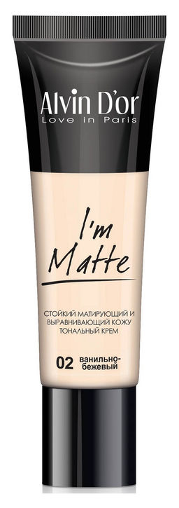 Alvin Dor BC-04 Тональный крем Im Matte тон 02 ванильно-бежевый 25мл