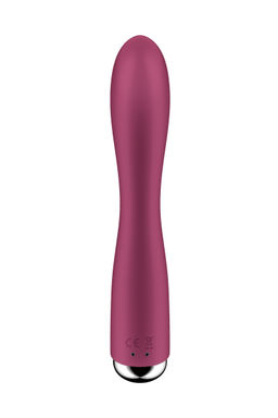 Вибратор-кролик с ротацией Satisfyer Spinning Rabbit 1, силикон, бордовый, 20,5 см
