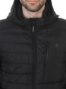88045 BLACK Куртка мужская демисезонная (100 гр. холлофайбер)