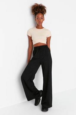 Siyah Genis Paca Ince Orme Spor Esofman Alt? TWOAW22EA0053 - Trendyolmilla фото 2