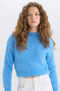 Regular Fit Yar?m Bal?kc? Yaka Triko Kazak - Defacto фото 4