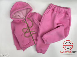 Тёплый костюм на флисе для малышей