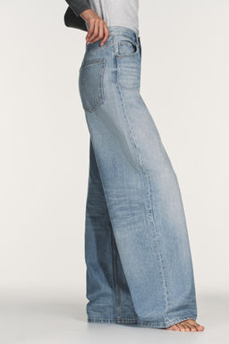 JEANS TRF EXTRA WIDE LEG TIRO ALTO / Azul pastel - Zara фото 4