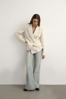 Жакет из твида двубортный - Mollis фото 2