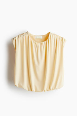 Top cropped drapeado