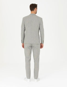 A__k Ye_il Ex. Slim Fit Keten Kar___ml_ Kuma_ Pantolon