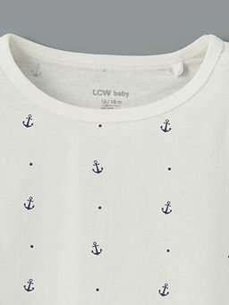 Pamuklu Erkek Bebek ?ortlu Pijama Tak?m 2li